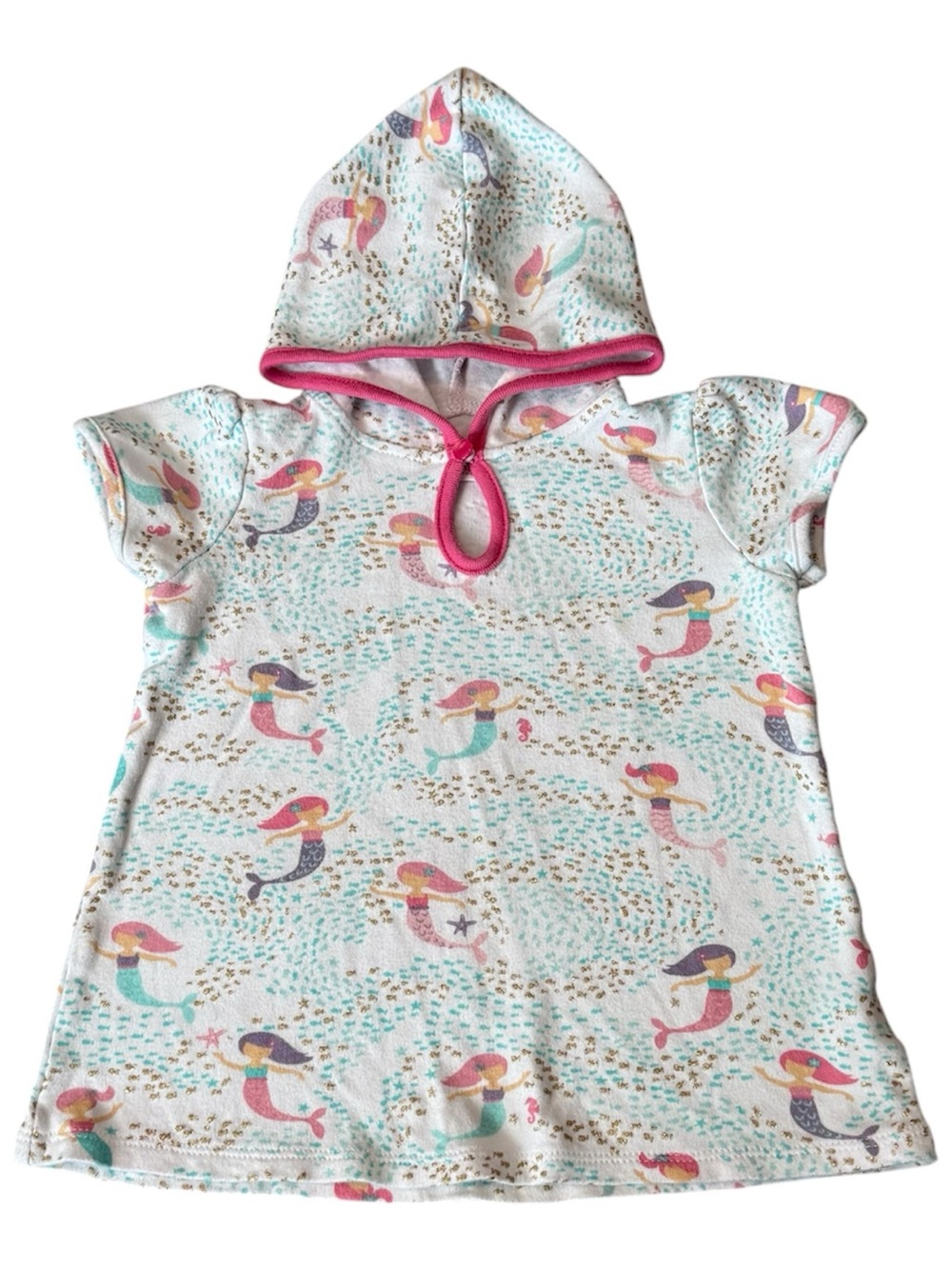 Mud Pie Baby Girl Swim Cover Up 12-18M Mermaid Fish Boutique